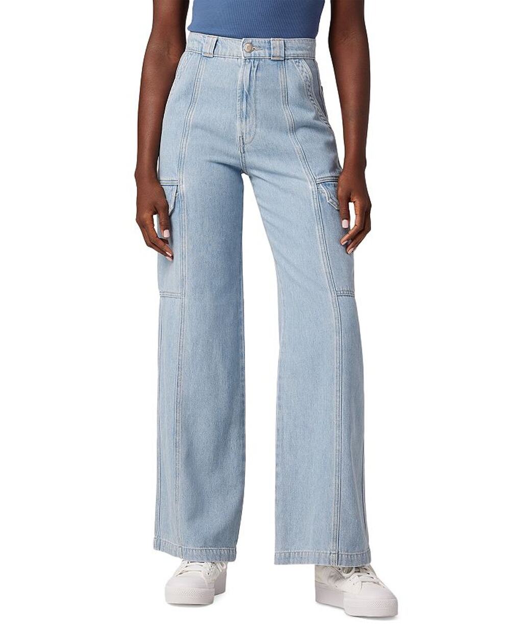 Hudson High Rise Blue Cargo Size 25 Denim Jeans - Picture 1 of 6
